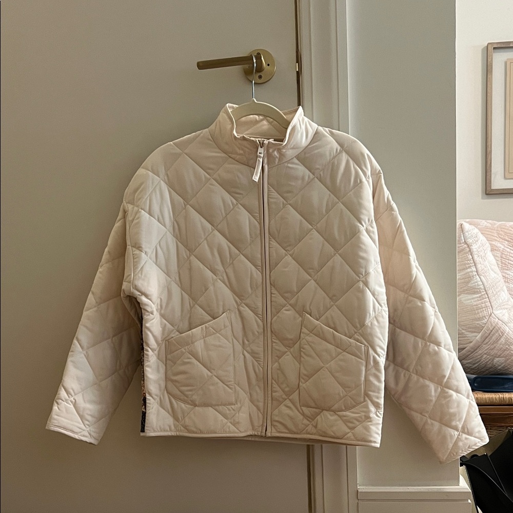 Z Supply Cream Quilted Puffer Jacket